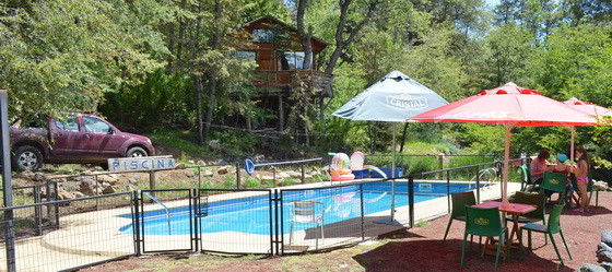 Hostería y Cabañas Chil'in, piscina